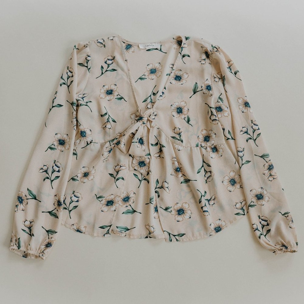 FLOWER PRINT TOP - Picture 3 of 4